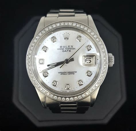 34 mm diamond dial rolex|Rolex oysterdate 34mm.